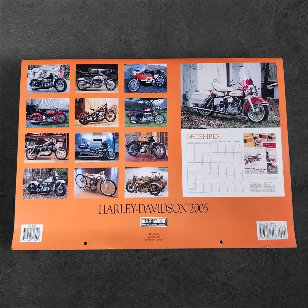 2005 Harley Davidson 16 Month Calendar David Blattel Custom Bike Motorcycle
